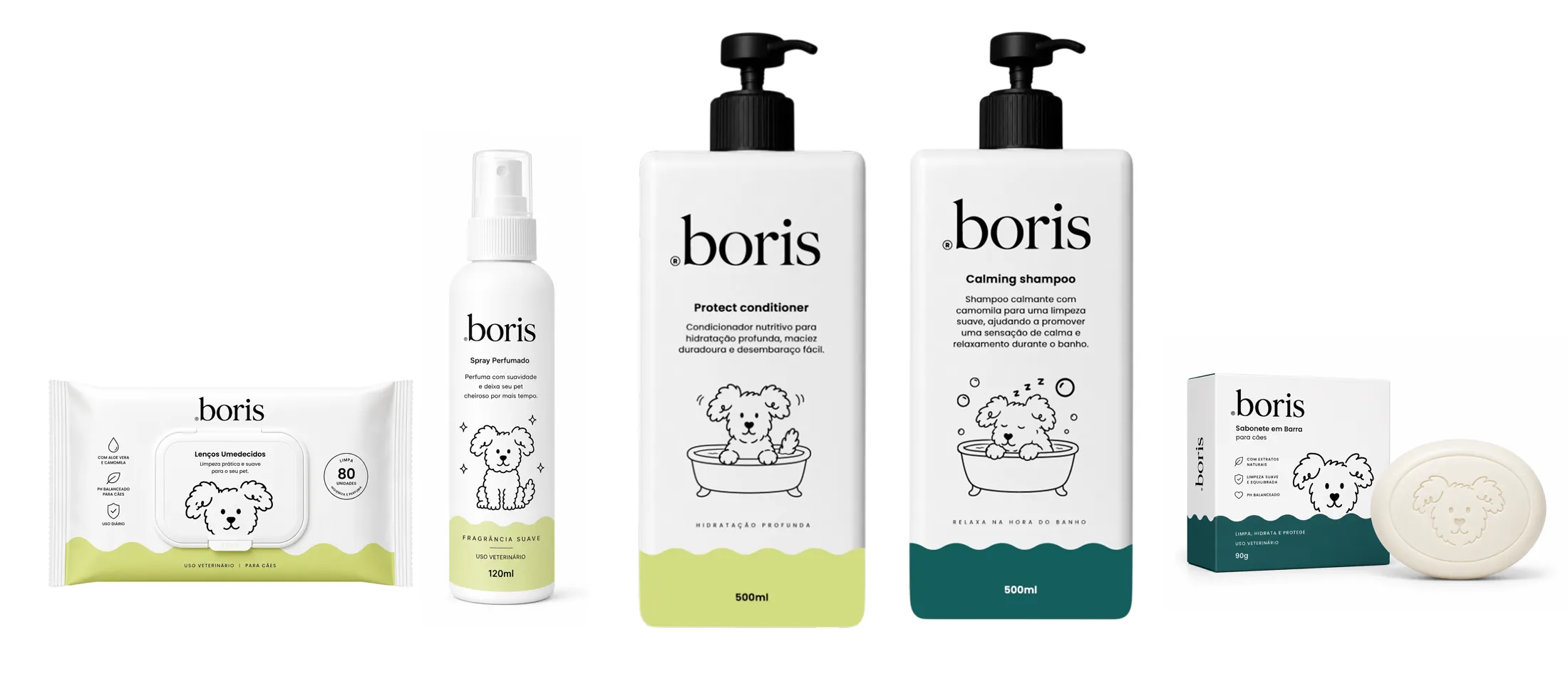Linha de banho e cuidados Boris